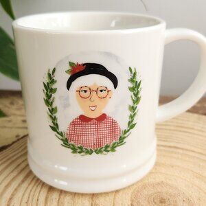 Threshold Mrs Claus Porcelain Coffee Cup Mug White 12 Oz Holiday Target